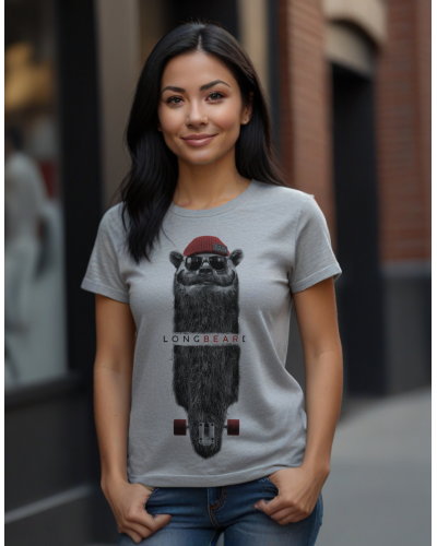 Camiseta LongBeard Red mujer| Endless Valley Urban Collection