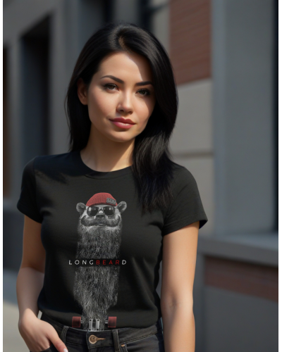 Camiseta LongBeard Red mujer| Endless Valley Urban Collection