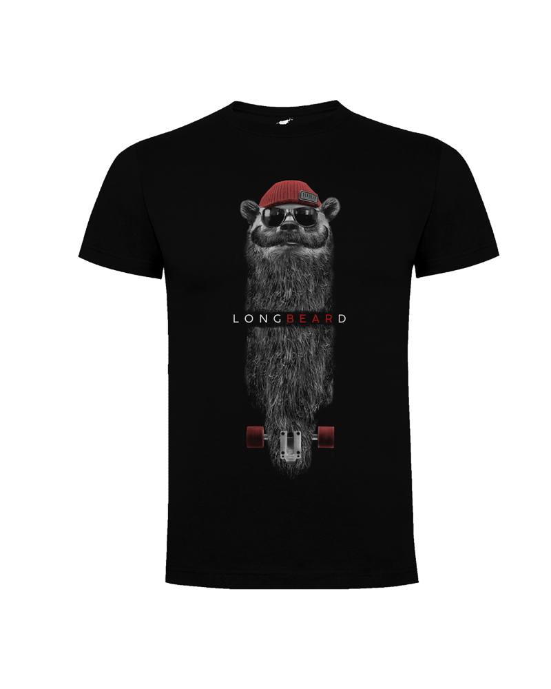 Camiseta LongBeard Red hombre | Endless Valley Urban Collection